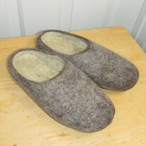 Nootkas Newport Wool House Slippers Felted Wool EU 38/US 8 Heather Gray Ver